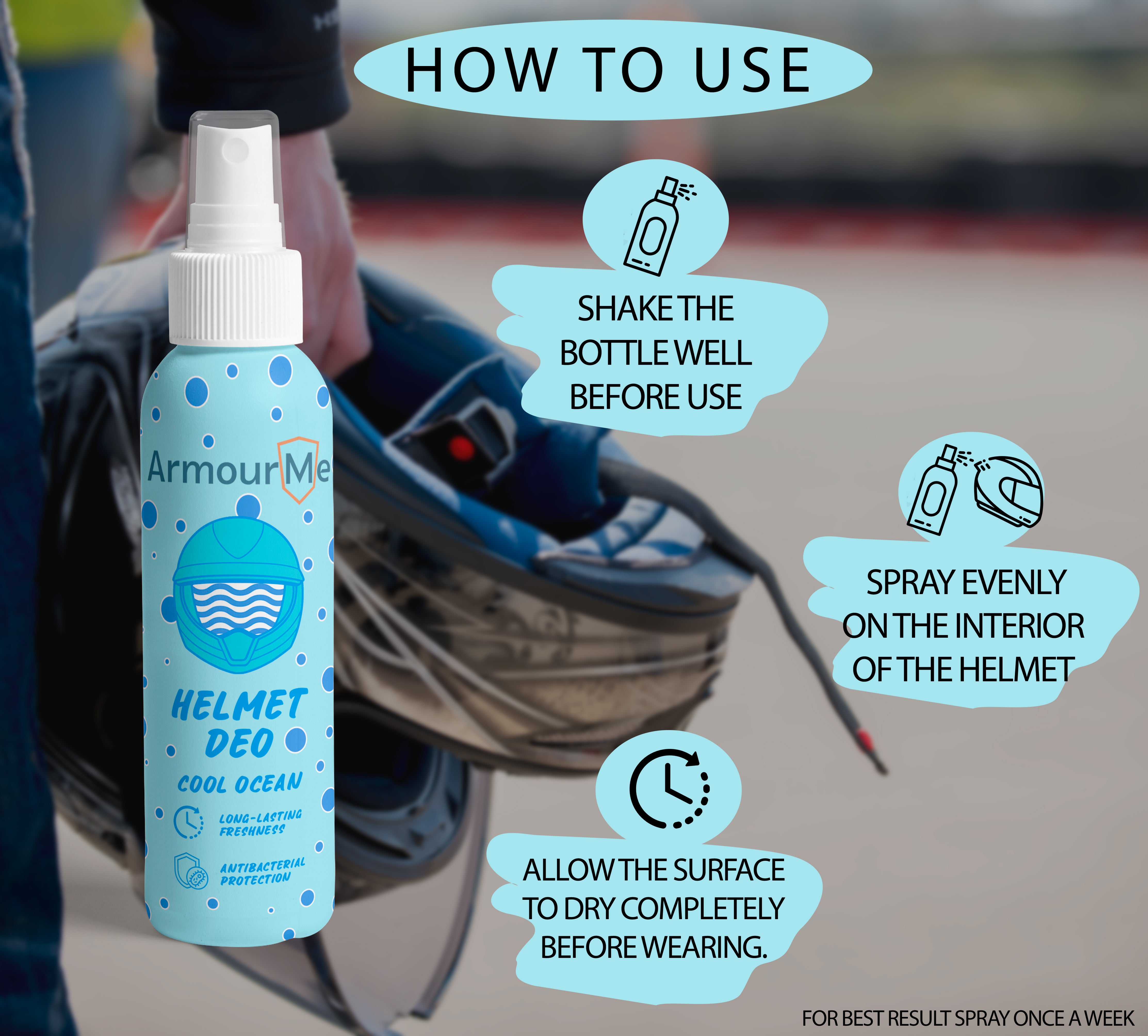 ArmourMe Helmet Deodorizer